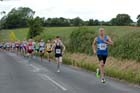 Soon after the start of the Tynedale 10k Road Race.